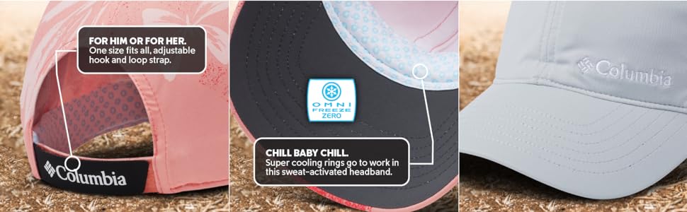 Hat with velcro closure, Omni-Freeze Zero sweatband