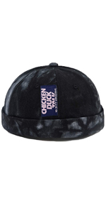 Unisex Docker Cap Brimless Hats Sailor Cap Retro Rolled Cuff Skullcap Beanie