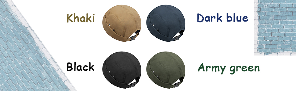 Brimless Caps Quick Dry Beanie Hat Lightweight Sailor Cap Unisex Breathable