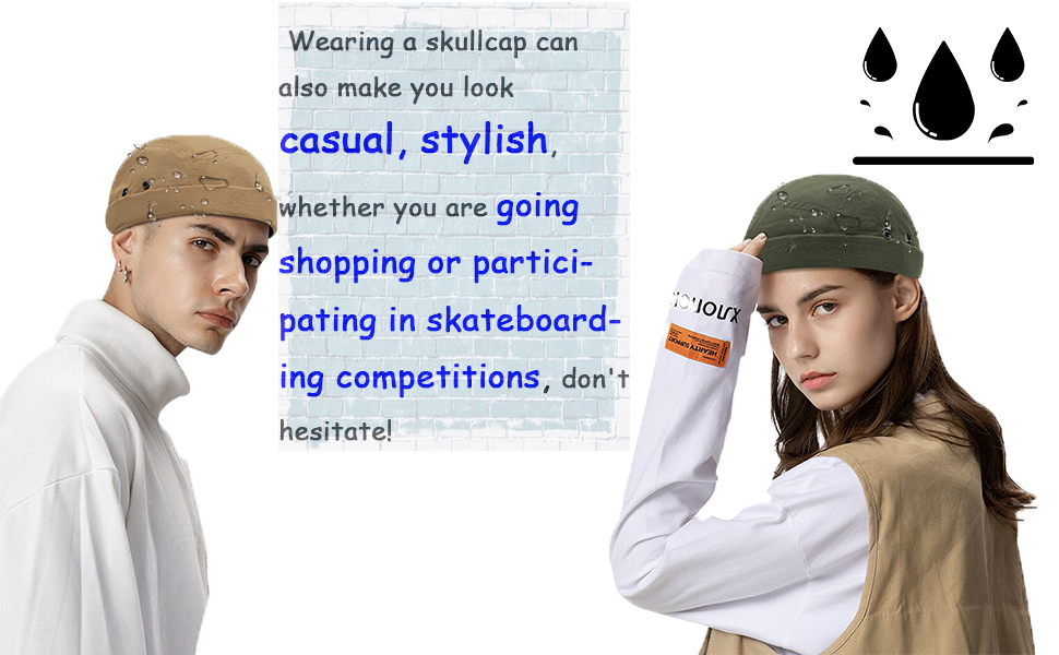 Beanie Cap Thin Skull Cap Casual Street Docker Hat Fashion Camping Cap