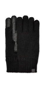 UGG Men''s Knit Touchscreen Glove with Microfur Lining