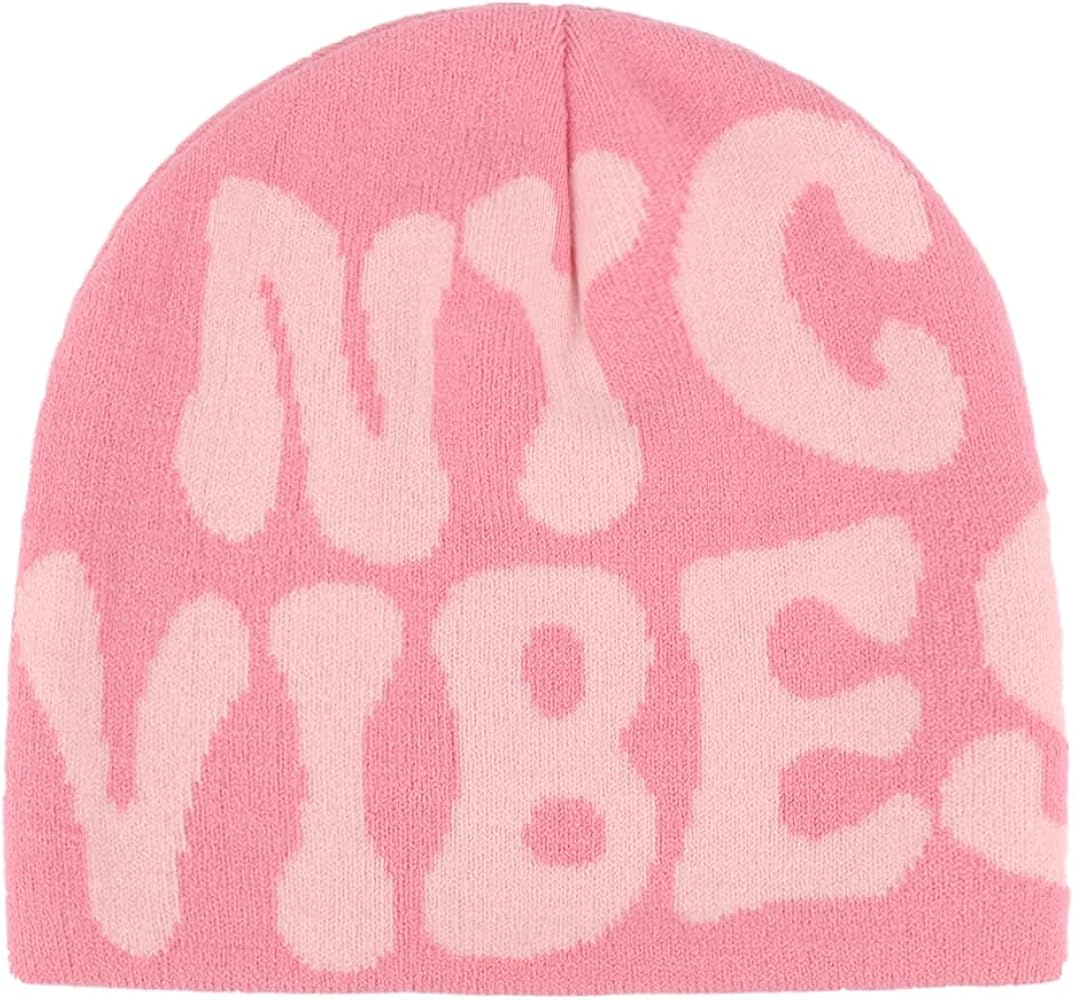 Women Mea Culpa Beanie Y2k Fashion Graphic Beanie Skull Cap Winter Hat Warm Knitted Cap for Women Men