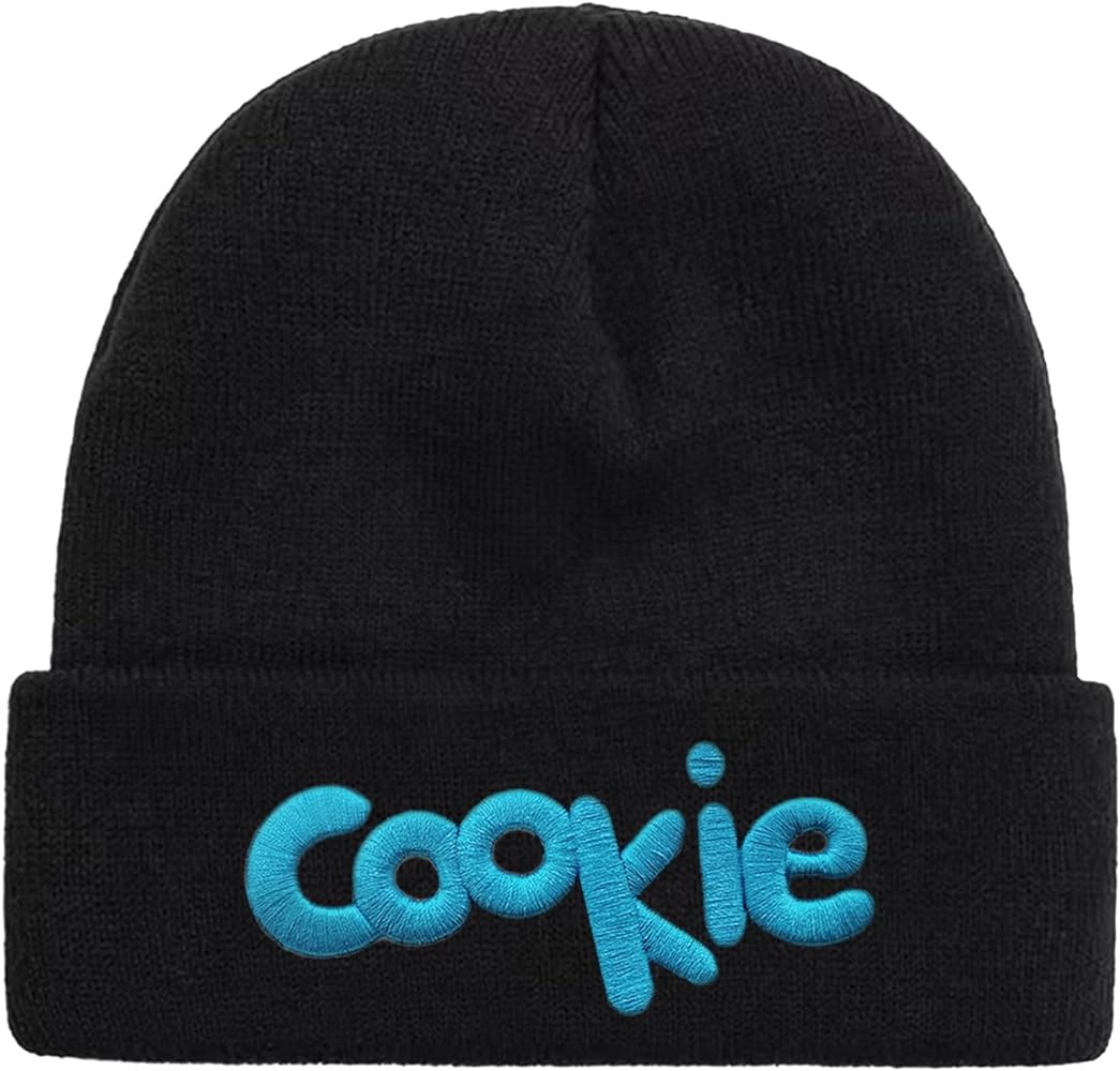 Cookie Beanies Hats Men, Winter Knitted Embroidery Beanie for Women, Snowboard Beanie, Mens Stocking Hats, Gifts for Men