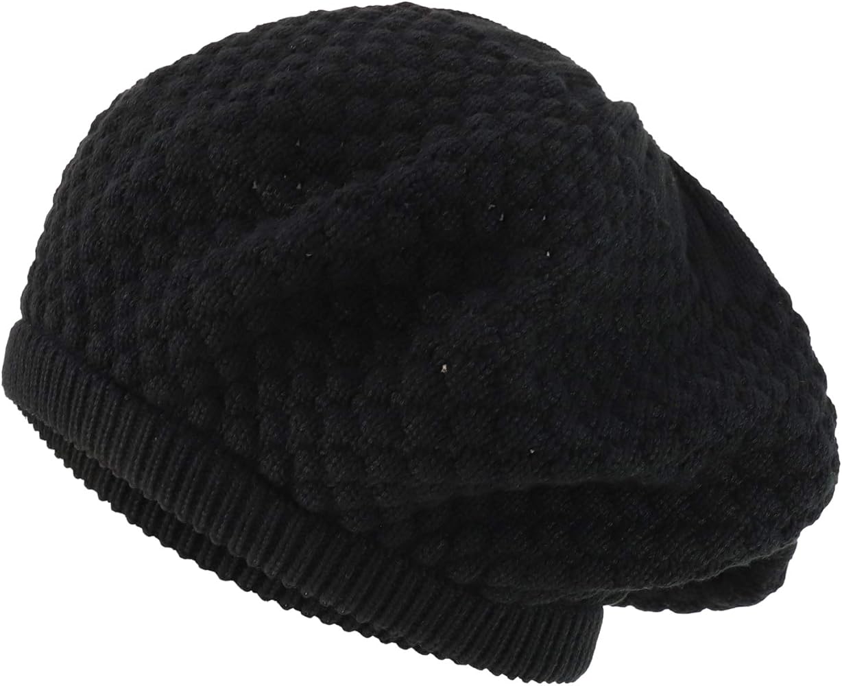 Deep Crown Knitted Big Skull Rasta RGY Beanie Hat Fits Up to 2XL